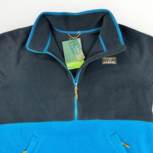 NWT L.L. Bean Womens Mountain Classic Fleece Collection 1/4 Zip Pullover Jacket - Picture 1 of 7